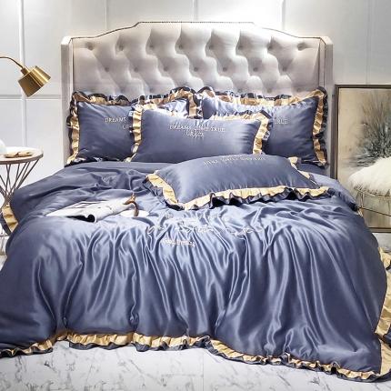 91家纺网 家纺一手货源 找家纺 （总）米奈 2020新品水洗真丝四件套诺曼系列