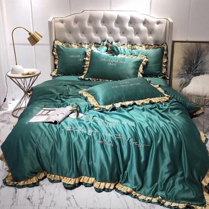 91家纺网 家纺一手货源 找家纺 （总）米奈 2020新品水洗真丝四件套诺曼系列