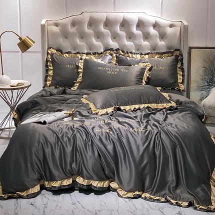 91家纺网 家纺一手货源 找家纺 （总）米奈 2020新品水洗真丝四件套诺曼系列