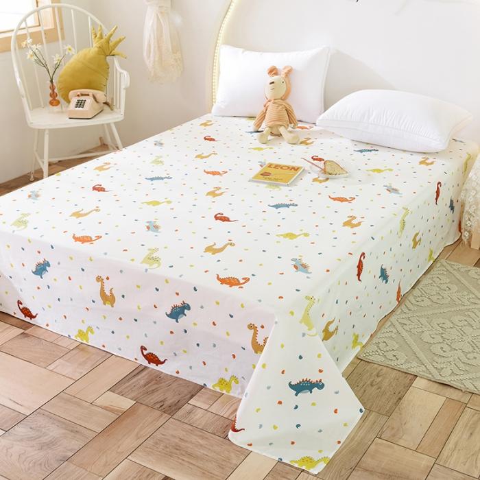 91家纺网 家纺一手货源 找家纺 甜之梦 2025新款13372单品床单 恐龙宝贝