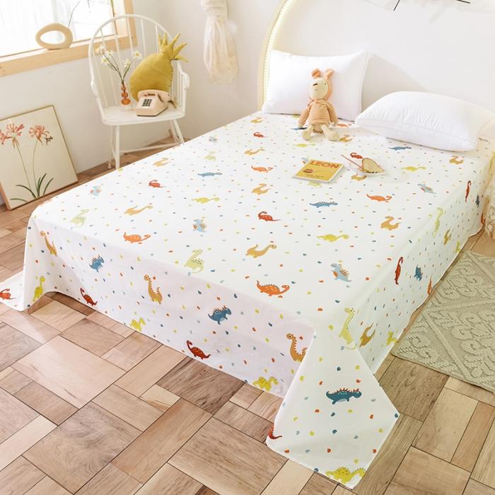 91家纺网 家纺一手货源 找家纺 甜之梦 2025新款13372单品床单 恐龙宝贝