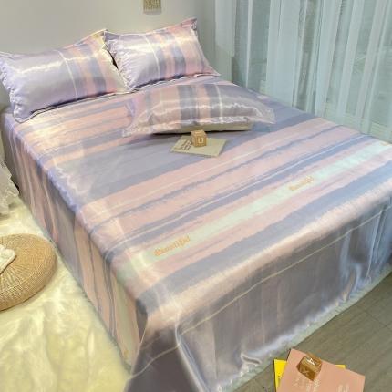 91家纺网 家纺一手货源 找家纺 （总）金奇达 2020新款印花冰丝席床单款