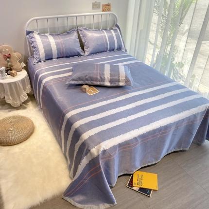 91家纺网 家纺一手货源 找家纺 （总）金奇达 2020新款印花冰丝席床单款