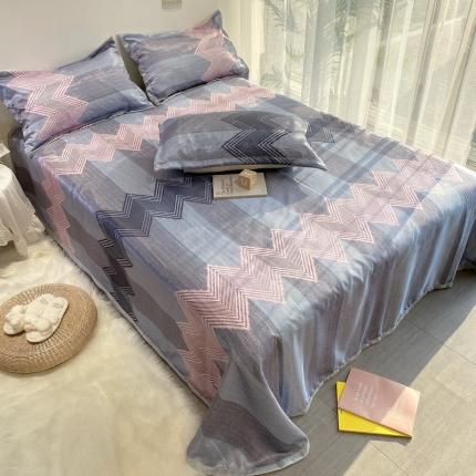 91家纺网 家纺一手货源 找家纺 （总）金奇达 2020新款印花冰丝席床单款