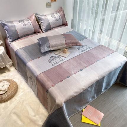 91家纺网 家纺一手货源 找家纺 （总）金奇达 2020新款印花冰丝席床单款