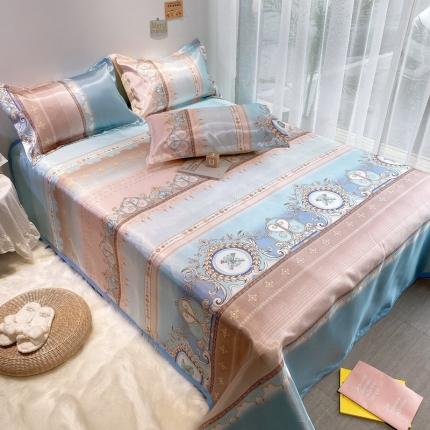 91家纺网 家纺一手货源 找家纺 （总）金奇达 2020新款印花冰丝席床单款