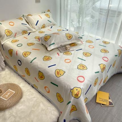 91家纺网 家纺一手货源 找家纺 （总）金奇达 2020新款印花冰丝席床单款