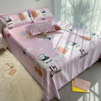 金奇达 2020新款印花冰丝席床单款 熊猫宝宝