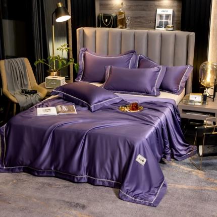 91家纺网 家纺一手货源 找家纺 换种生活 水洗天丝镂空夏被羽丝棉 帝皇紫