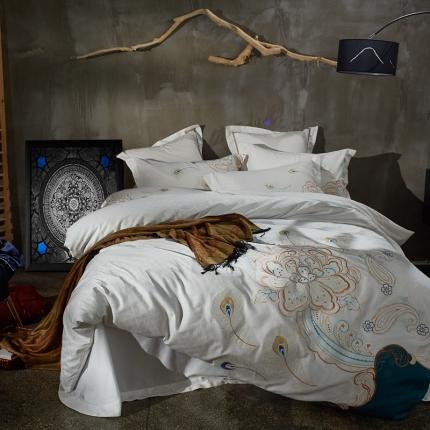 91家纺网 家纺一手货源 找家纺 （总）玉雅家纺 2025新款全棉提花加绣花四件套多件套