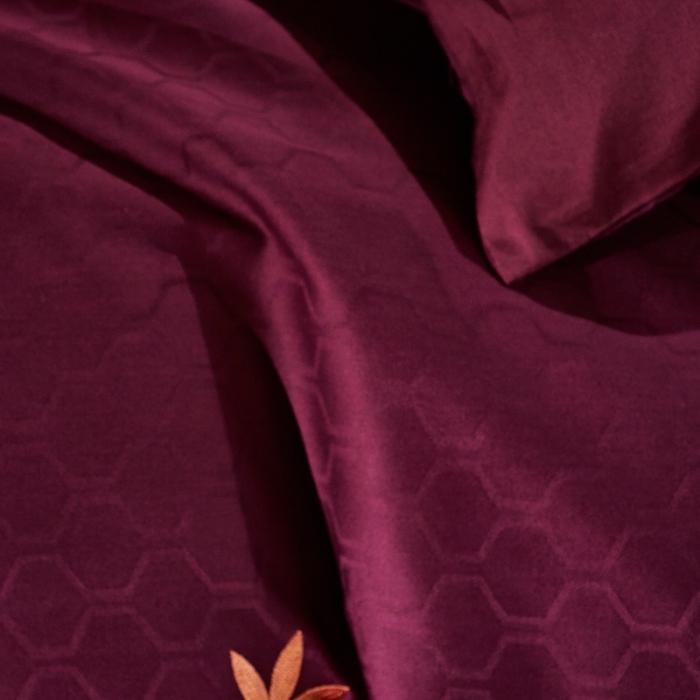 91家纺网 家纺一手货源 找家纺 玉雅家纺 2025新款全棉提花加绣花四件套多件套 姹紫嫣红