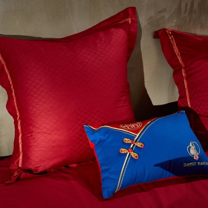 91家纺网 家纺一手货源 找家纺 玉雅家纺 2025新款全棉提花加绣花四件套多件套 静待花开