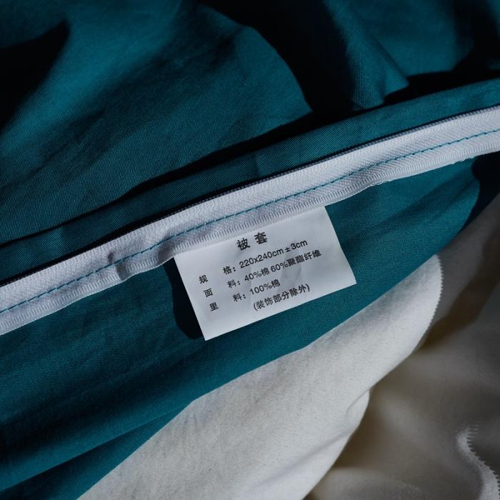 91家纺网 家纺一手货源 找家纺 玉雅家纺 2025新款全棉提花加绣花四件套多件套 颜若幽兰