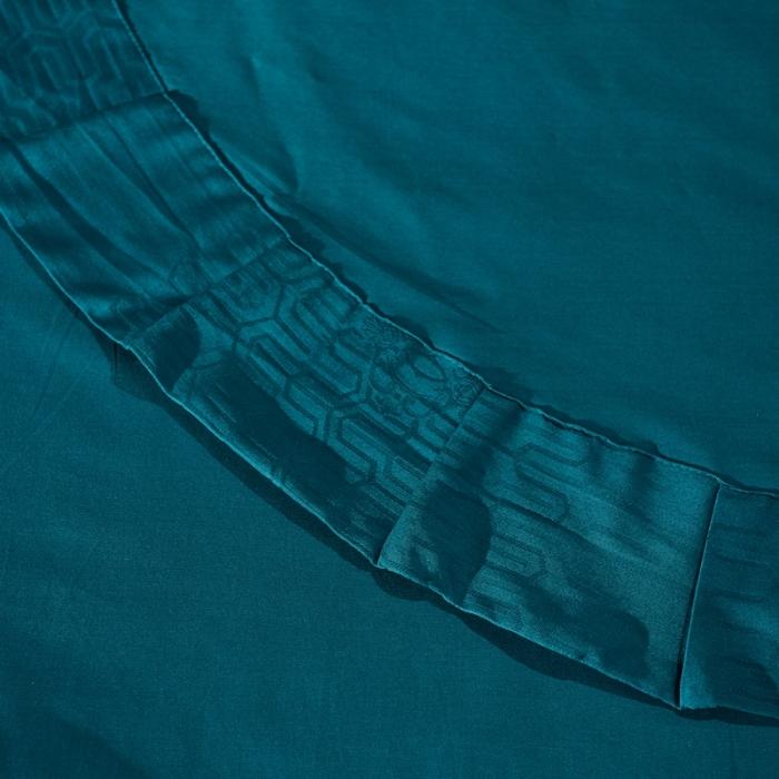 91家纺网 家纺一手货源 找家纺 玉雅家纺 2025新款全棉提花加绣花四件套多件套 颜若幽兰