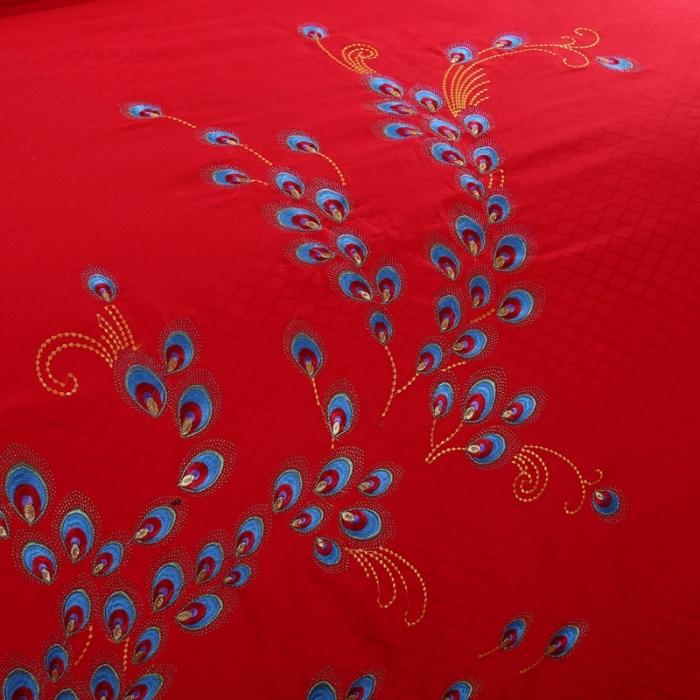 91家纺网 家纺一手货源 找家纺 玉雅家纺 2025新款全棉提花加绣花四件套多件套 一见钟情