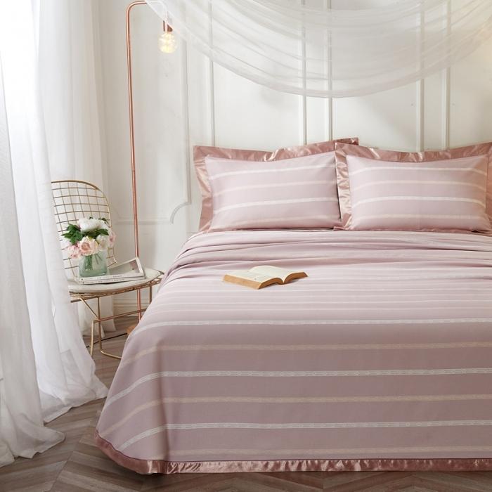 91家纺网 家纺一手货源 找家纺 （总）威克凯丽2021年春夏新品印花款纯竹纤维软凉席三件套