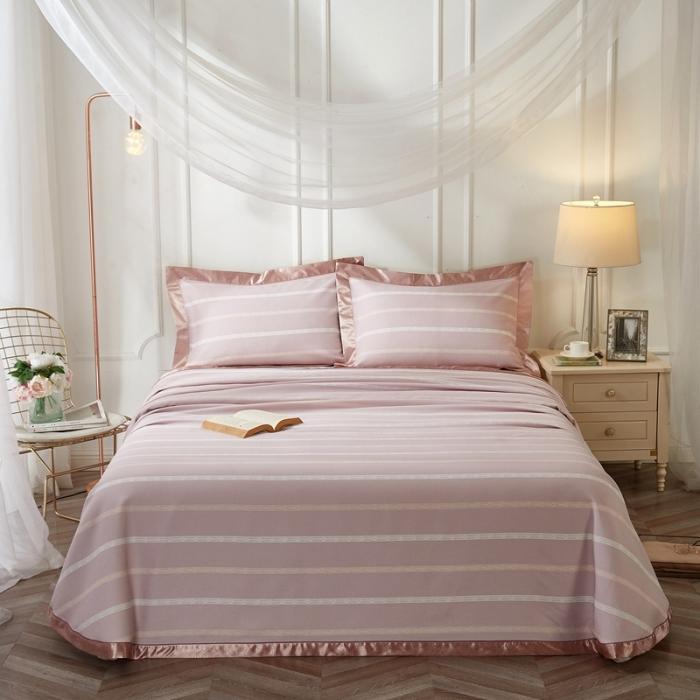 91家纺网 家纺一手货源 找家纺 （总）威克凯丽2021年春夏新品印花款纯竹纤维软凉席三件套