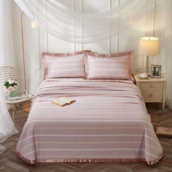 91家纺网 家纺一手货源 找家纺 （总）威克凯丽2021年春夏新品印花款纯竹纤维软凉席三件套