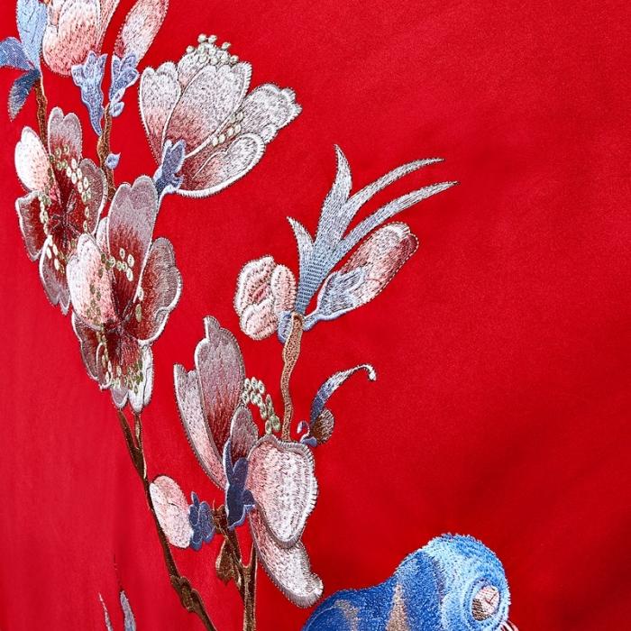 91家纺网 家纺一手货源 找家纺 玉雅家纺 2025新款绣花婚庆四件套多件套220系列两情相悦