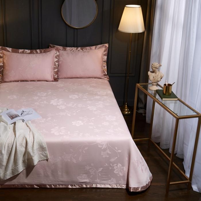 91家纺网 家纺一手货源 找家纺 威克凯丽2021年春夏新品纯竹纤维软凉席三件套花韵