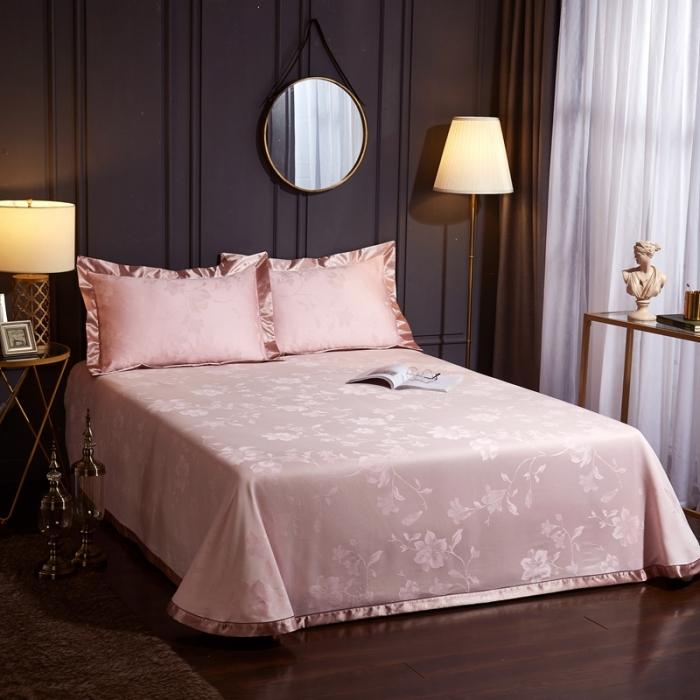 91家纺网 家纺一手货源 找家纺 威克凯丽2021年春夏新品纯竹纤维软凉席三件套花韵