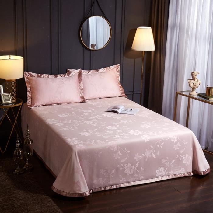 91家纺网 家纺一手货源 找家纺 威克凯丽2021年春夏新品纯竹纤维软凉席三件套花韵