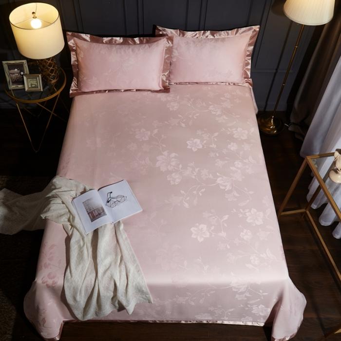 91家纺网 家纺一手货源 找家纺 威克凯丽2021年春夏新品纯竹纤维软凉席三件套花韵