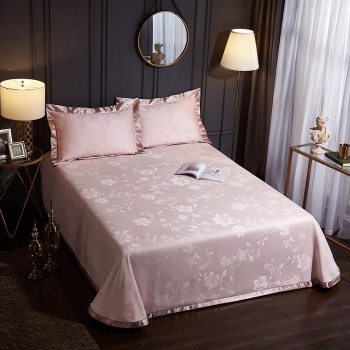 91家纺网 家纺一手货源 找家纺 威克凯丽2021年春夏新品纯竹纤维软凉席三件套花韵