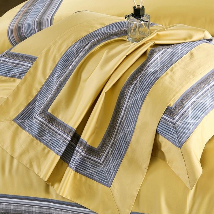 91家纺网 家纺一手货源 找家纺 威克凯丽2021新款60长绒棉数码工艺四件套 流金岁月