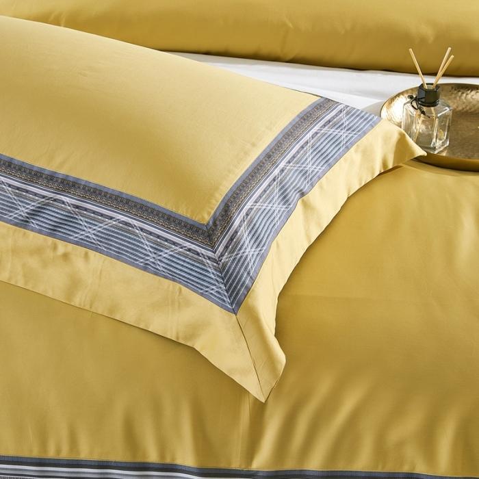 91家纺网 家纺一手货源 找家纺 威克凯丽2021新款60长绒棉数码工艺四件套 流金岁月