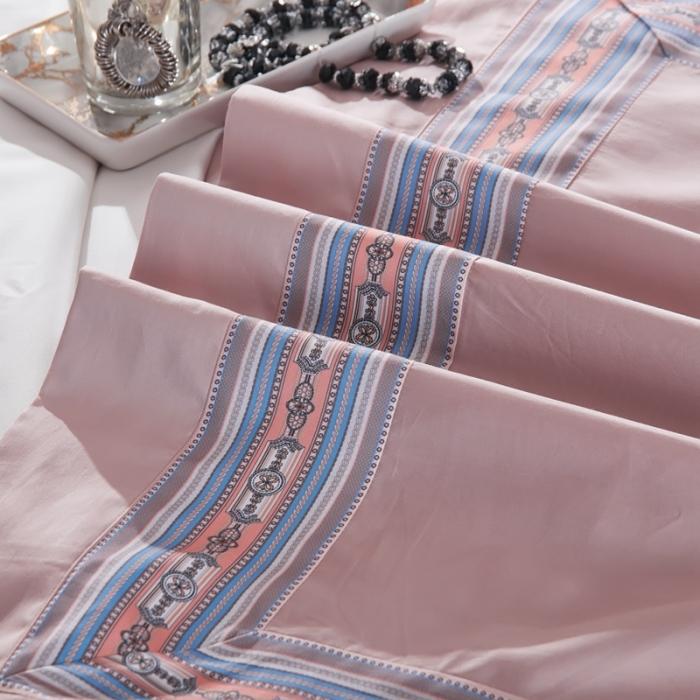 91家纺网 家纺一手货源 找家纺 威克凯丽2021新款60长绒棉数码工艺四件套 雅芙