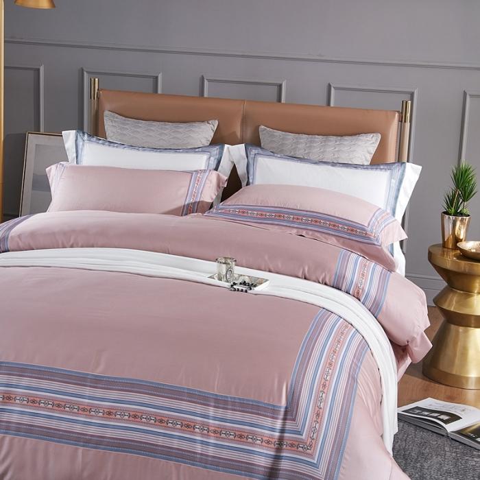 91家纺网 家纺一手货源 找家纺 威克凯丽2021新款60长绒棉数码工艺四件套 雅芙