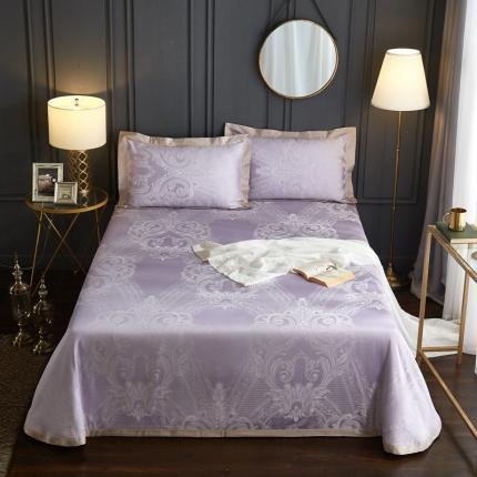 91家纺网 家纺一手货源 找家纺 威克凯丽2021年春夏新品纯竹纤维软凉席三件套浪漫巴黎