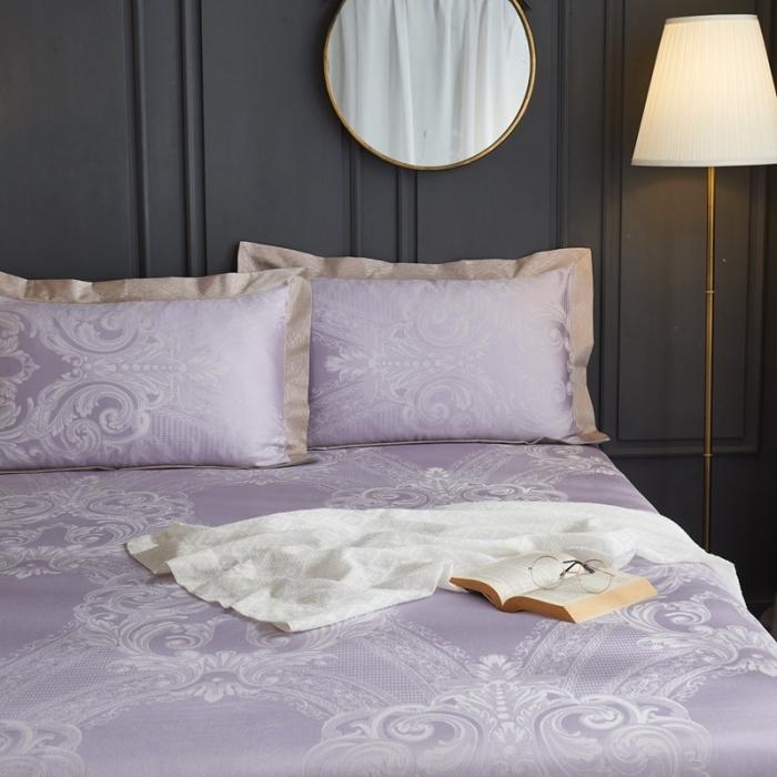 91家纺网 家纺一手货源 找家纺 威克凯丽2021年春夏新品纯竹纤维软凉席三件套浪漫巴黎