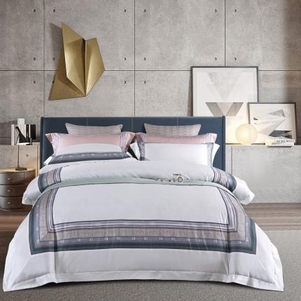 威克凯丽2021新款60长绒棉数码工艺四件套 赛琳娜