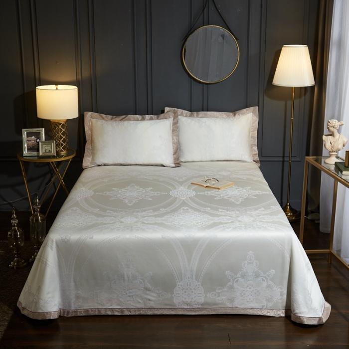 91家纺网 家纺一手货源 找家纺 威克凯丽2021年春夏新品纯竹纤维软凉席三件套佩霖卡