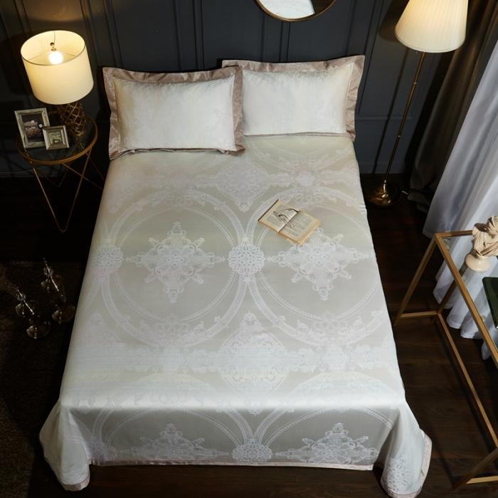 91家纺网 家纺一手货源 找家纺 威克凯丽2021年春夏新品纯竹纤维软凉席三件套休斯顿