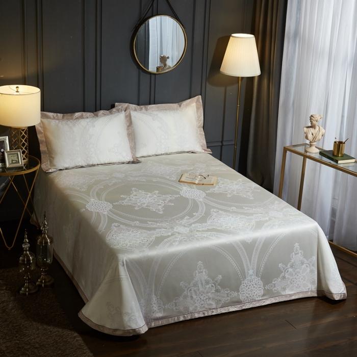 91家纺网 家纺一手货源 找家纺 威克凯丽2021年春夏新品纯竹纤维软凉席三件套休斯顿