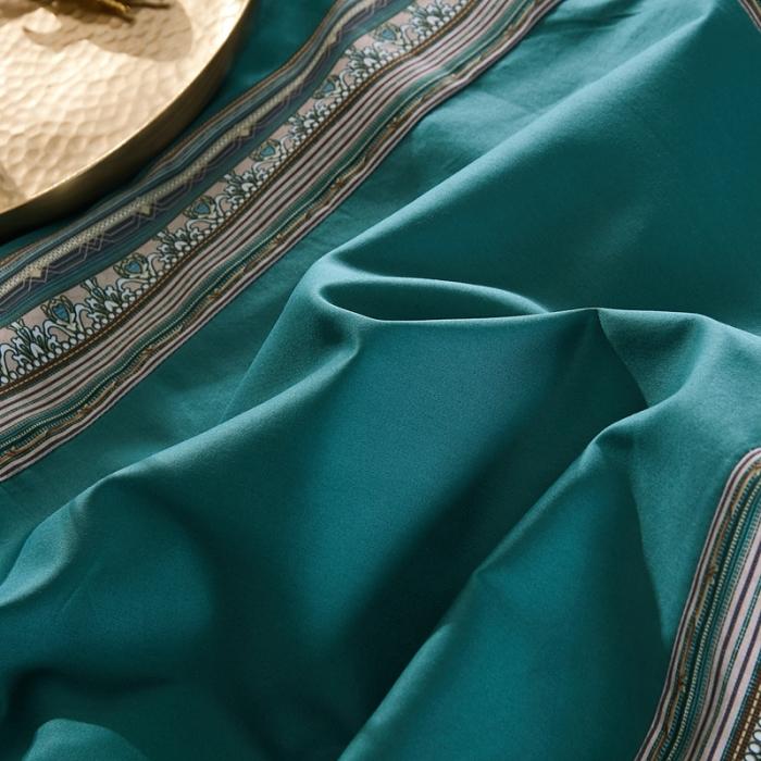 91家纺网 家纺一手货源 找家纺 威克凯丽2021新款60长绒棉数码工艺四件套 埃利斯