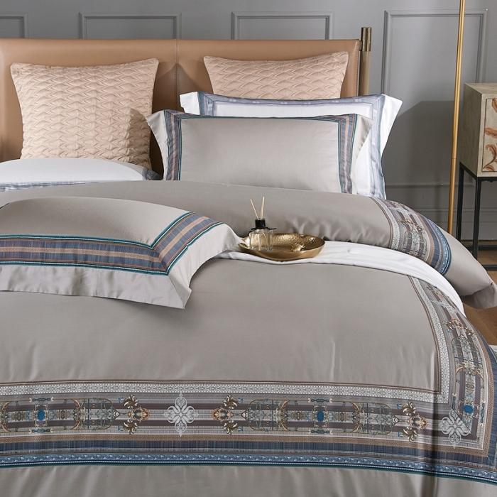 91家纺网 家纺一手货源 找家纺 威克凯丽2021新款60长绒棉数码工艺四件套 罗马传奇