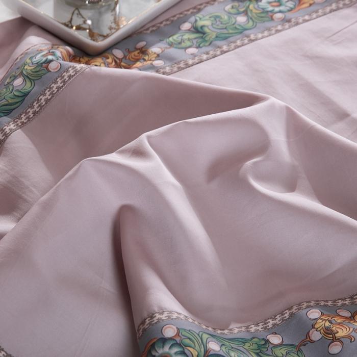 91家纺网 家纺一手货源 找家纺 威克凯丽2021新款60长绒棉数码工艺四件套 格莉蕾丝