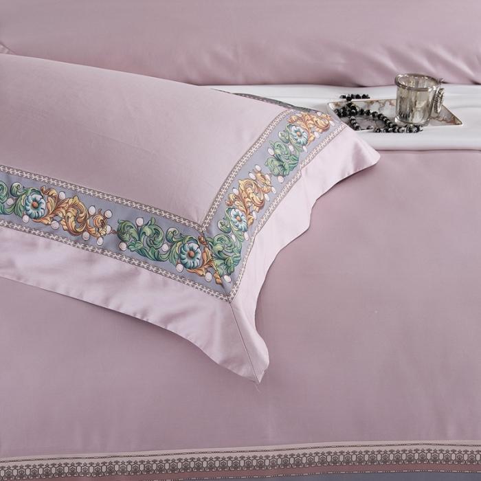 91家纺网 家纺一手货源 找家纺 威克凯丽2021新款60长绒棉数码工艺四件套 格莉蕾丝