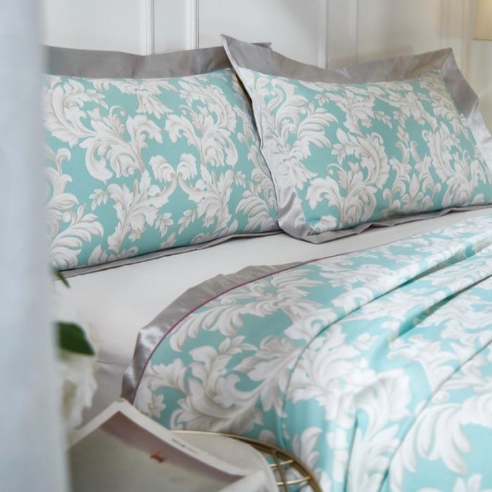 91家纺网 家纺一手货源 找家纺 威克凯丽2021年春夏新品印花款纯竹纤维软凉席三件套雅典娜