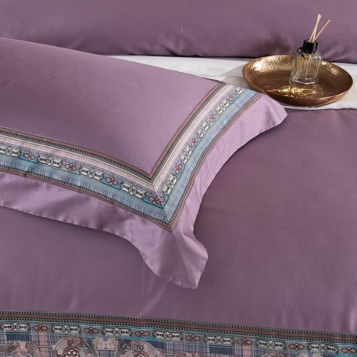 91家纺网 家纺一手货源 找家纺 威克凯丽2021新款60长绒棉数码工艺四件套 阿狄丽娜