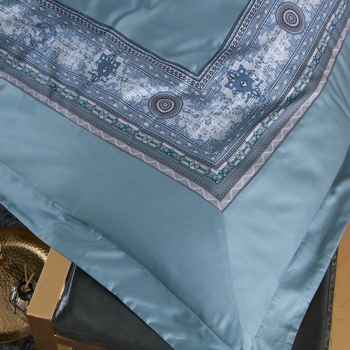 91家纺网 家纺一手货源 找家纺 威克凯丽2021新款60长绒棉数码工艺四件套 清逸