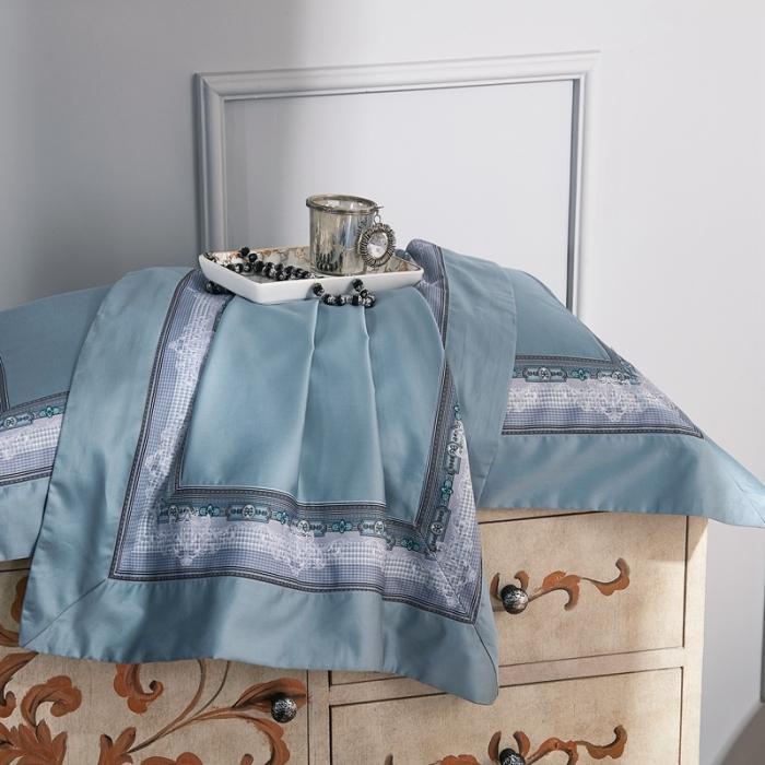 91家纺网 家纺一手货源 找家纺 威克凯丽2021新款60长绒棉数码工艺四件套 清逸