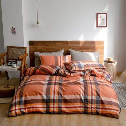 91家纺网 家纺一手货源 找家纺 （总）尺素 2020年复古经典民宿风四件套