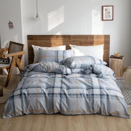 91家纺网 家纺一手货源 找家纺 尺素 2020年复古经典民宿风四件套 虚谷