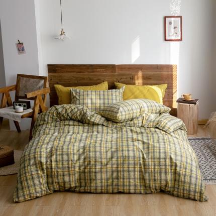 91家纺网 家纺一手货源 找家纺 （总）尺素 2020年复古经典民宿风四件套