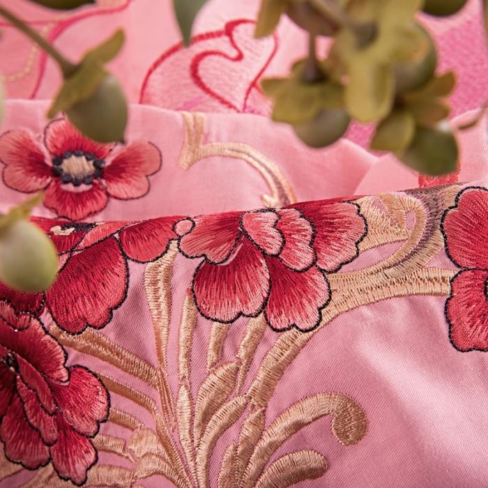 91家纺网 家纺一手货源 找家纺 玉雅家纺2025新款绣花婚庆四件套多件套270系列甜蜜时光